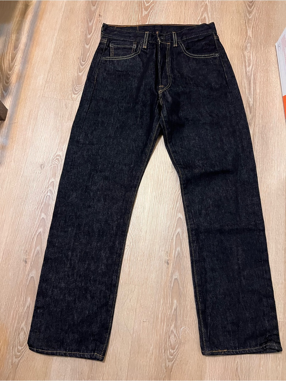 Men's Straight-Leg Black Denim  Levi’s Strauss Jeans 501 Original